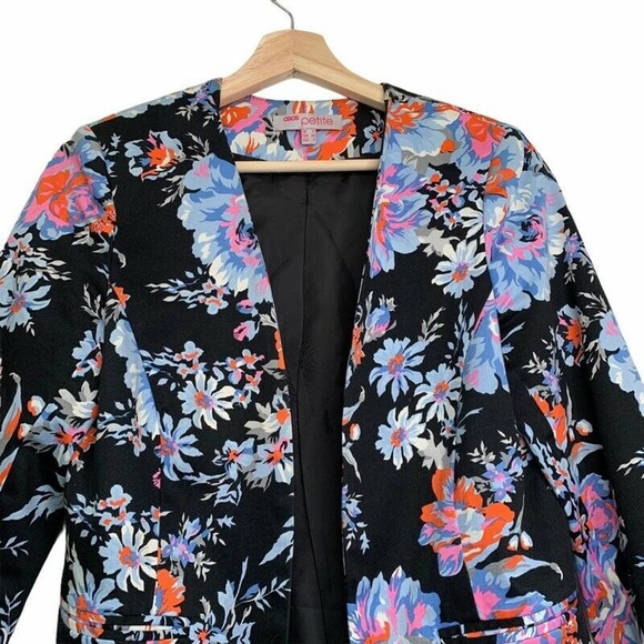 Asos Womens Suit Jacket Blazer Floral 8P - Picture 4 of 11